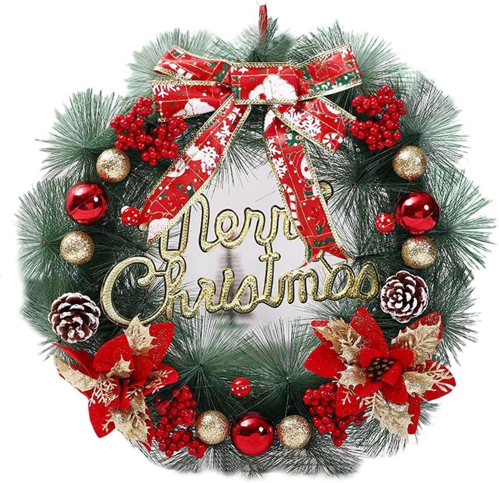 No162 ロイヤルブルー＆ホワイト❄︎.*大人のクリスマスリース